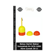 Delux Serisi Dekor Sunumluk Ev Scx-1092 Küre Çanak 20 Li Diğer