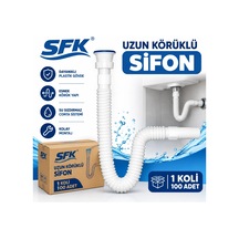 Sfk Uzun Körüklü Lavabo Sifonu, 100 Adet