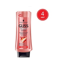 Schwarzkopf Gliss Magnificent Strength Saç Bakım Kremi 4 x 360 ML
