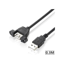 4885 Usb Dişi Erkek Panel Tipi Data Uzatma Kablosu 0.5M 50cm