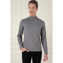 Ts 894 Slim Fit Füme Spor T-shirt Füme