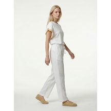 Xint Beyaz %100 Keten Oversize Pantolon 201317
