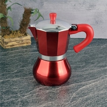 Moka Cezve Kırmızı 6 Fincanlık