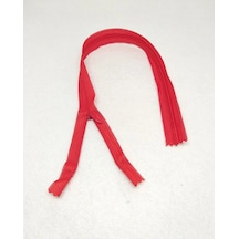40 Cm Gizli Abiye Fermuarı - Kırmızı