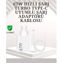 Type-c Uyumlu 67w Turbo Hızlı Şarj Aleti Akıllı Koruma Sistemli Belirtilmemiş