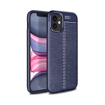 Apple Uyumlu iPhone 12 Mini Kılıf Deri Silikon Yüzeyli Yüksek Kaliteli Silikondan Üretilmiş Premium Silikon Kapak Ryc/niss Lacivert