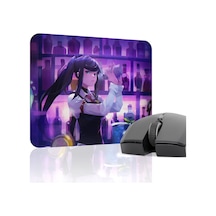 Va-11 Hall-a Kaymaz Dikişli Kauçuk Oyuncu Mousepad V4 - 22x18 Gaming Mouse Pad Fare Altlığı
