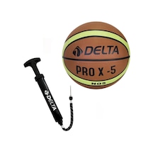 Delta Pro X Deluxe Kauçuk 5 Numara Basketbol Topu + Top Pompası