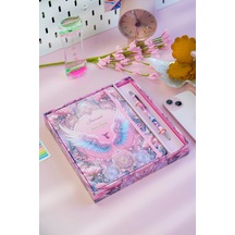 Victoria's Journals Kutulu Set, A5 Sert kapaklı Çizgili Defter ve Metal Gövdeli Tükenmez Kalem