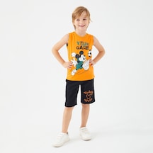 Mickey Mouse D4787-3 Çocuk  Turuncu Alt Üst Takım