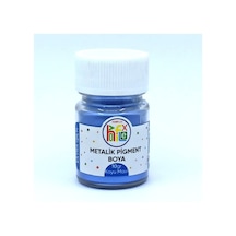 EPOKSİ REÇİNE METALİK SEDEFLİ PİGMENT TOZ BOYA KOYU MAVİ 10 GR