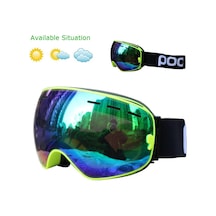 Çift Katmanlı Anti Sis Özellikli Uv Snowboard Kayak Gözlüğü