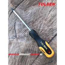 Tolsen 5 MM Ph1x100 Crv İnce Uçlu Yıldız Tornavida Mıknatıs Uçlu