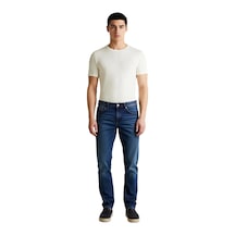 Ersefa Erkek Slim Fit Esnek Kot Pantolon Fonksiyonel Dayanıklı Kaliteli Indigo