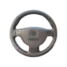 Opel Corsa C - combo spor desen direksiyon kılıfı siyah dikiş