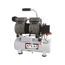 Attlas SC1009 J Sessiz Yağsız Monofaze Hava Kompresörü 0.75 HP 8 Bar 9 L - A0302034