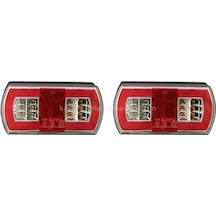 Led Römork Stop Lambası Uzun Tip 12v - 2'li Set-546