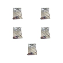 Omeyva Desenli Metalize Hediye Paketi Yapışkanlı Torba Poşet - 15x25 Cm. - 100 Adetlik 5 Paket