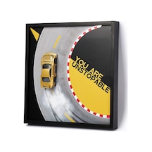 Drift Temalı Dekoratif Oyuncak Arabalı Çerçeve 100CM-36W - 220V Standart