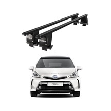 Royal Toyota Prius + 2012-2015 Uyumlu Siyah Kilitli Ara Atkı Port Bagaj Tavan Barı