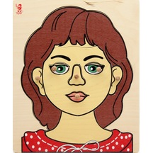 Kız Yüzü Ahşap Puzzle