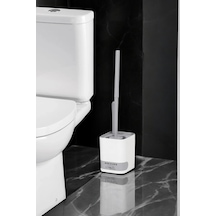 2'li Su Akıtmaz Yapışkanlı Wc Fırçası - Beyaz Banyo Lavabo Temizleme Fırçası Seti Beyaz - 694615254 Beyaz