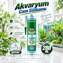 Şeffaf Renk Akvaryum Silikonu 280 Ml Cam Yapıştırıcı Suya Dayanıklı Sızdırmaz Dolgu Mastiği Diğer