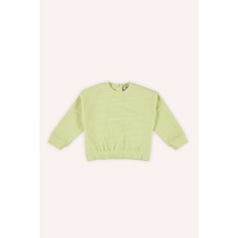 Kız Bebek Yeşil Sweatshirt Çok Renkli