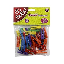 Bu-bu Mandal 3cm 40'lı Renkli 40 x 19
