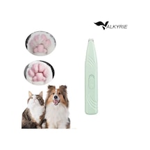 Valkyrie Kedi Köpek Pati Tüy Kesme Makinesi Sessiz Hassas Bölge Traş Cihazı Seramik & Çelik Bıçaklı Yeşil