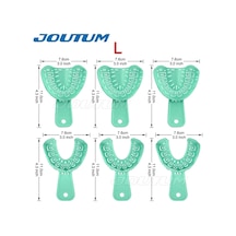 6 Adet/takım Diş İzlenim Plastik Tepsi S/m/l Diş Implant Tepsi Tam Ağız Çıkarılabilir Kısmi Kalıp Tepsi Kat Kolay Çikolata