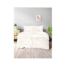 Merinos Diamond 3 Parça Bubble Comforter Yorgan Seti 220x240 Krem