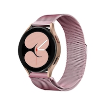 Samsung Galaxy Watch 4 Metal Mıknatıslı Kordon - Rose Diğer
