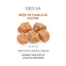 Sertifikalı Ham İşlenmemiş Güneş Taşı Kütle El Taşı Yaşam Ene