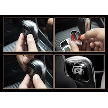 Vw R Vites Topuzu Logosu Arması Amblemi Siyah