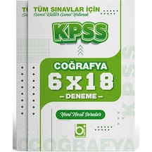 2026 Kpss Tüm Sınavlar İçin Coğrafya 6 X 18 Deneme Sınavı Bigelio
