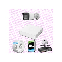 Provzen Hikvision 1 Kameralı Ip 1080p Colorvu Güvenlik Kamerası Mikrofonlu Olay Anında Bildirim