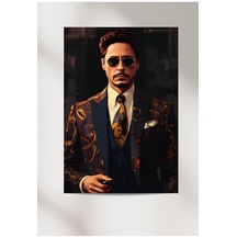 Robert Downey 33x48 Poster Duvar Posteri  +   Çift Taraflı Bant