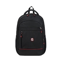 Seventeen Unisex Laptop Bölmeli Suya Dayanıklı 4 Bölmeli Okul, Seyahat Ve Günlük Kullanım Sırt Çantası 4905 Siyah-kırmızı