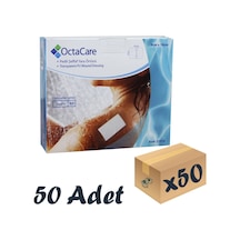 Octacare Şeffaf Pedli Su Geçirmez Yara Örtüsü Steril Tekli Paket 9 CM x 10 CM 50 Adet