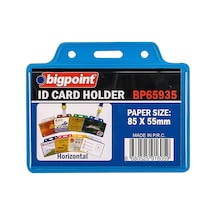 Bigpoint Kart Poşeti Yatay Mavi 85x55mm X 10 Adet