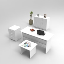 Bega Abce Ofis Büro Masa Takımı 3 Renk Beyaz Beg12-w Beyaz