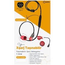 Xsarj 7 Kw Taşınabilir Type-2 Ac Şarj İstasyonu 5 M+ Dönüştürücü