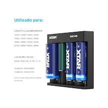 18650 Akıllı Şarj Cihazı Xtat Mc4s Usb C 16340 Lityum İyon Bataryalar Ve Nı-cd İçin Aynı Zamanda 18650 Bataryalar İçin