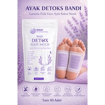 Waw Detox Foot Patch 10 Adet Lavanta Özlü Gece Ayak Bakım Bandı