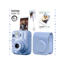 Instax Mini 13 Fotoğraf Makinesi Deri Çanta Kıskaç + 10'lu Film Hediye Seti