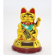 Güneş Enerjili Pati Salayan Şans Kedisi Maneki Neko Alk2931 Standart