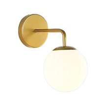 Ryslight Eskitme Kaplama Modern Opal Camlı Dekoratif Rustik Duvar Aplik-rys9019025 Siyah