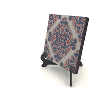 İtalyan Çini Deseni Baskılı Mdf Masaüstlük 10x10 658