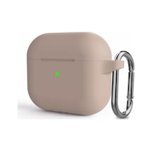 Microsonic Airpods 3 Uyumlu Askılı Mat Silikon Kılıf Kumsi